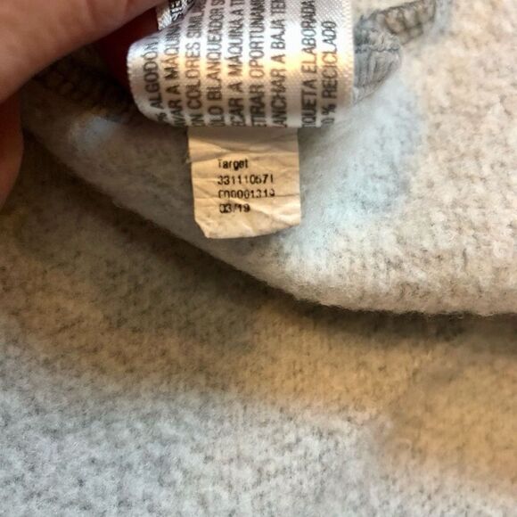 Wild Fable Gray Cropped Sweatshirt Hoodie Size XL - Picture 8 of 9